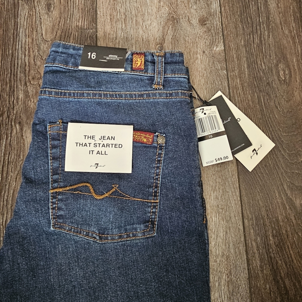 Teen's Blue Jeans by 7 for All Mankind Jeans